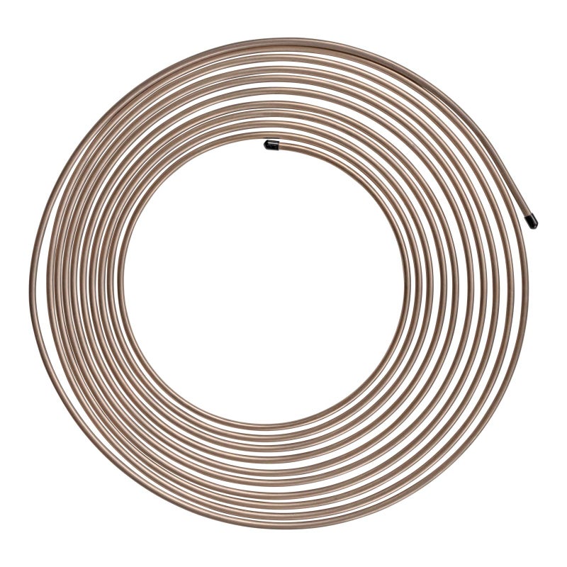 4LIFETIMELINES True Copper-Nickel Alloy Non-Magnetic Brake Line Tubing Coil - 3/8 Inch, 25 Feet - Image 1